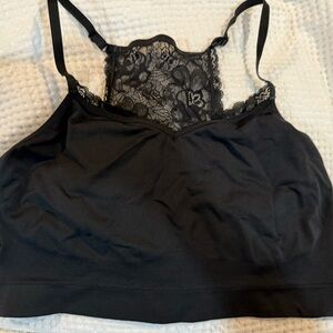 Cacique Black Lace Detail Bralette